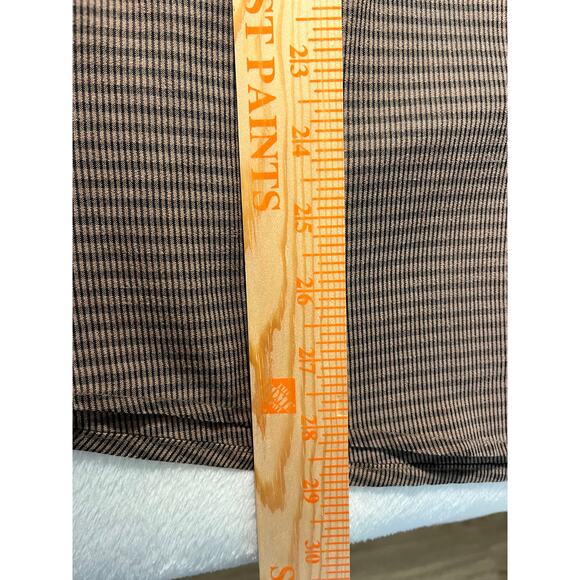 Vintage Natural Issue Long Sleeve Shirt Brown Micro Check Made in Korea Large - Picture 13 of 15